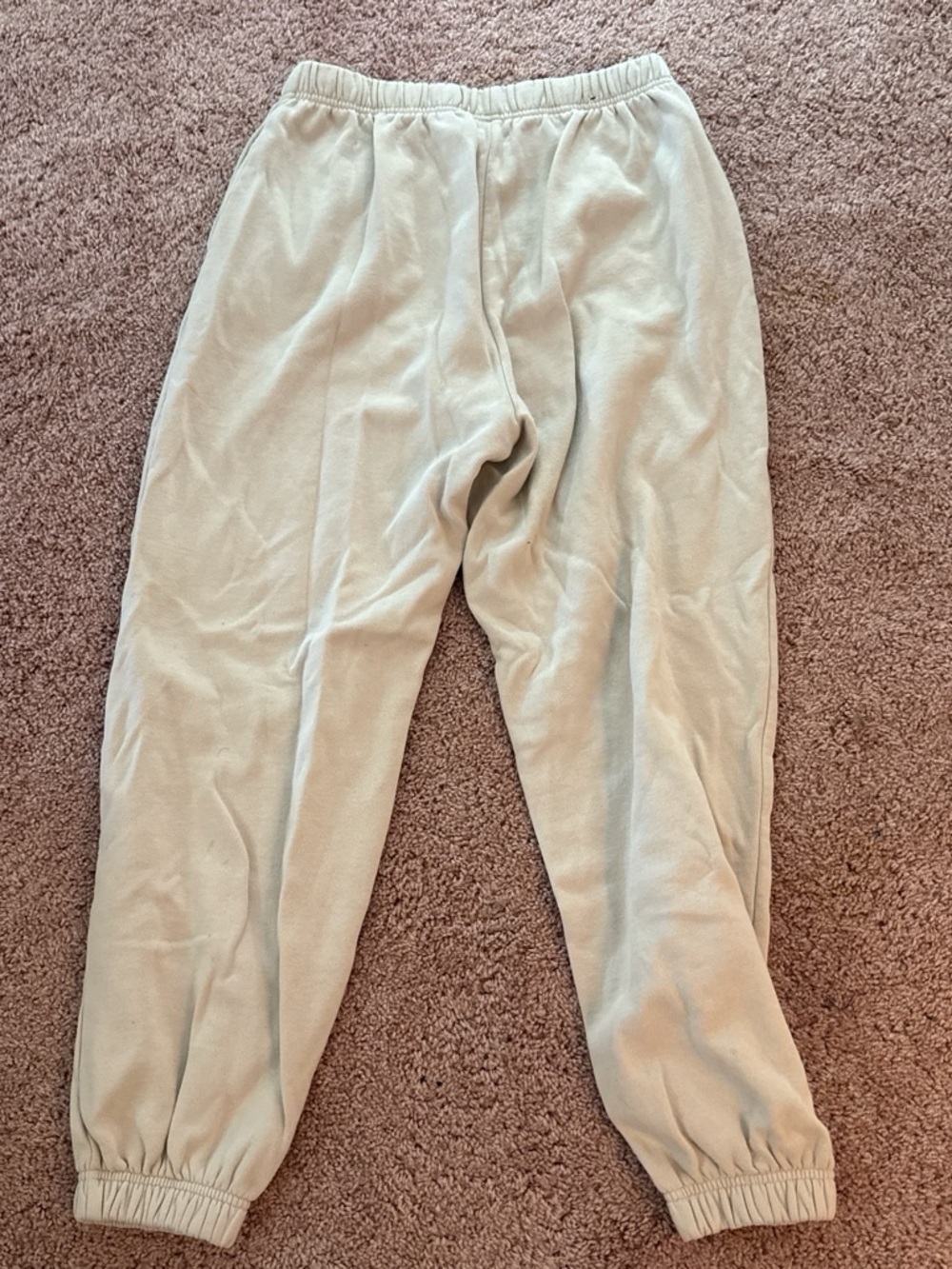 Garage Cream Drawstring Sweatpants - Picture 2 of 3